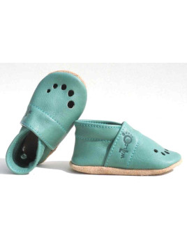 Wilde 10  - Bio Baby Lederschuhe "My first summer", distel