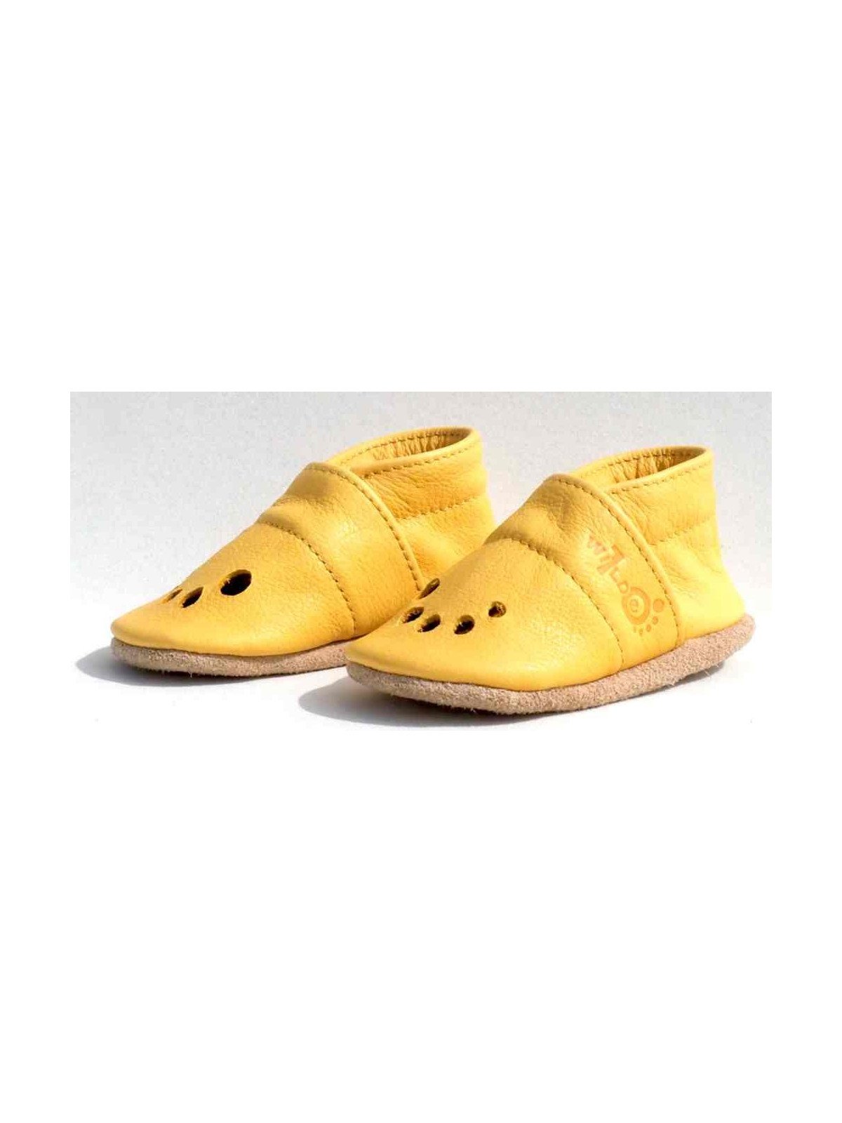 Wilde 10  - Bio Baby Lederschuhe "My first summer", honey