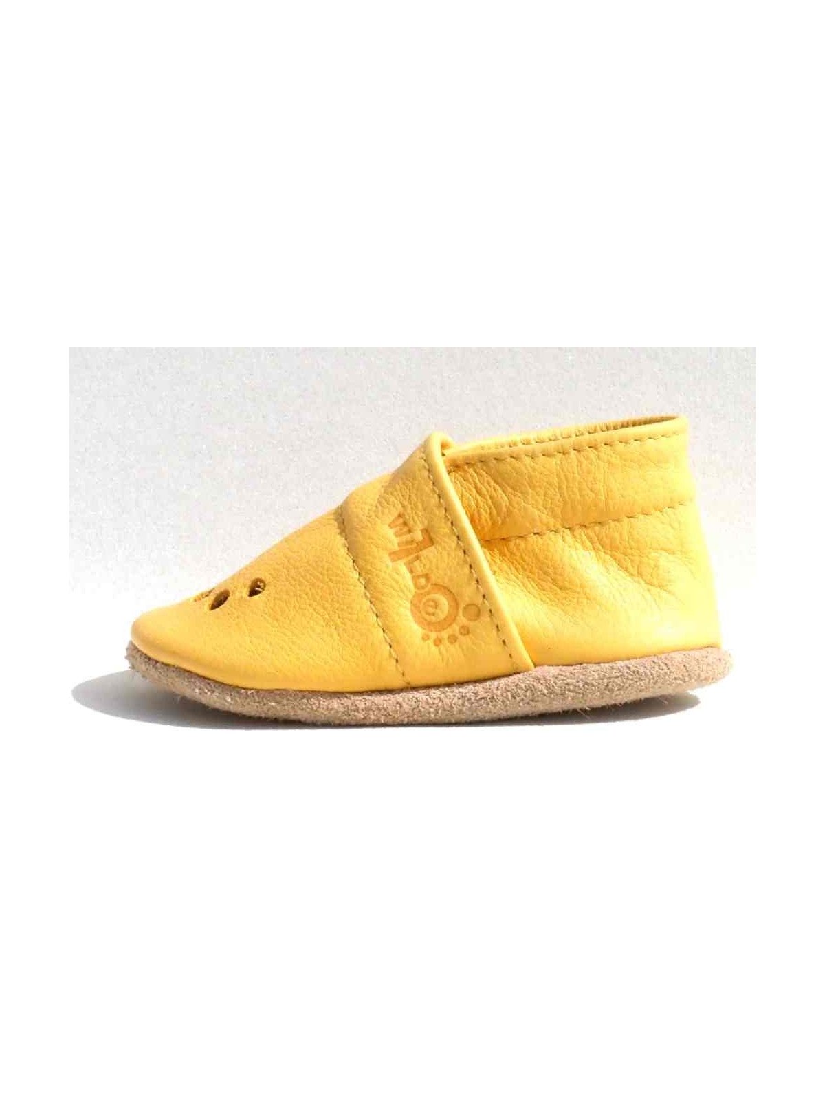 Wilde 10  - Bio Baby Lederschuhe "My first summer", honey
