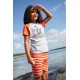 frugi - Bio Kinder T-Shirt "Frugi-Renny" mit Piratenschiff-Applikation