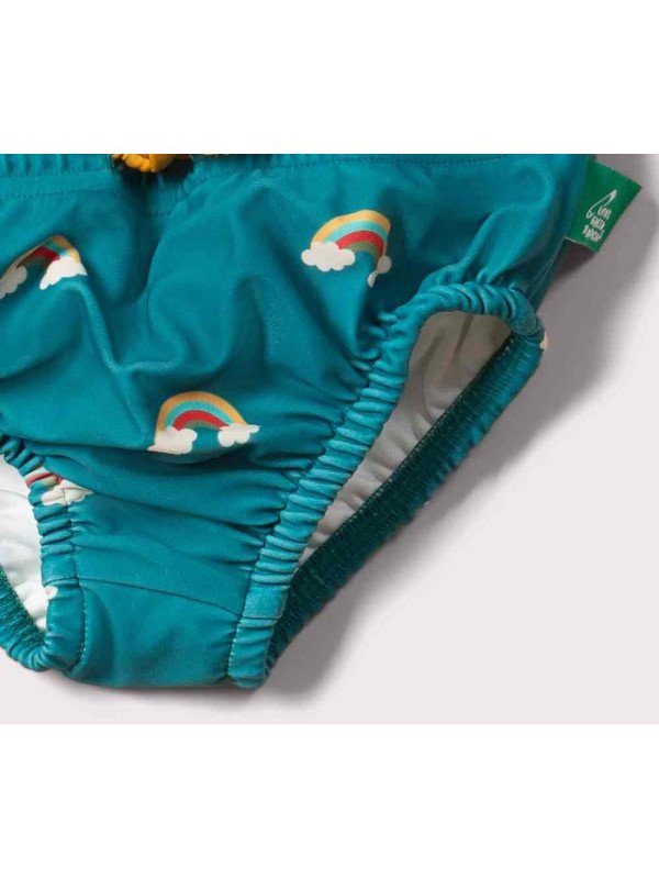 Little Green Radicals - Baby Schwimmwindel mit Regenbogen-Allover, UPF 50+