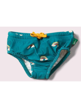 Little Green Radicals - Baby Schwimmwindel mit Regenbogen-Allover, UPF 50+
