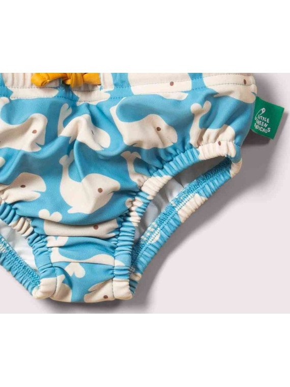 Little Green Radicals - Baby Schwimmwindel mit Wal-Allover, UPF 50+