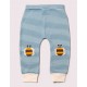 Little Green Radicals - Bio Baby Jersey Hose mit Streifen und Bienen-Patches