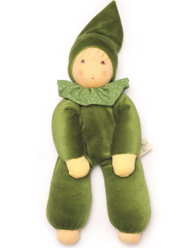 Nanchen Natur - Bio Baby Schmusepuppe "Nani" 30cm, mint