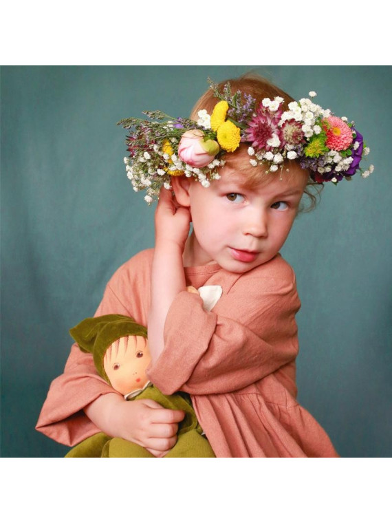 Nanchen Natur - Bio Baby Schmusepuppe "Nani" 30cm, mint