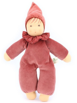 Nanchen Natur - Bio Baby Schmusepuppe "Nani" 30cm, waldgrün