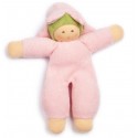 Nanchen Natur - Bio Baby Rassel Blumenfee 18cm, rosa
