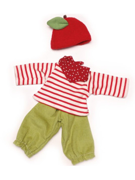 Nanchen Natur - Bio Puppenkleidung "Bekleidungsset Äpfelchen", 38cm