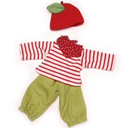 Nanchen Natur - Bio Puppenkleidung "Bekleidungsset Äpfelchen", 38cm