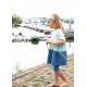 Enfant Terrible - Bio Kinder Leggings kurz, jeansblau