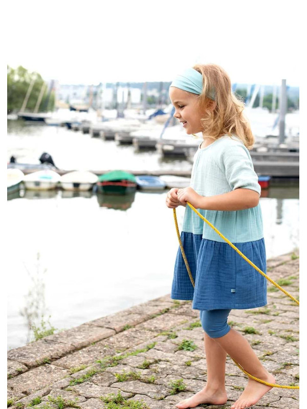 Enfant Terrible - Bio Kinder Leggings kurz, jeansblau
