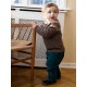 serendipity organics - Bio Kinder Raglan Strickpullover, Alpakawolle, earth