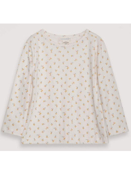 serendipity organics - Bio Kinder Langarmshirt mit Korallenblüten-Allover
