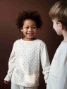 serendipity organics - Bio Kinder Langarmshirt mit Korallenblüten-Allover