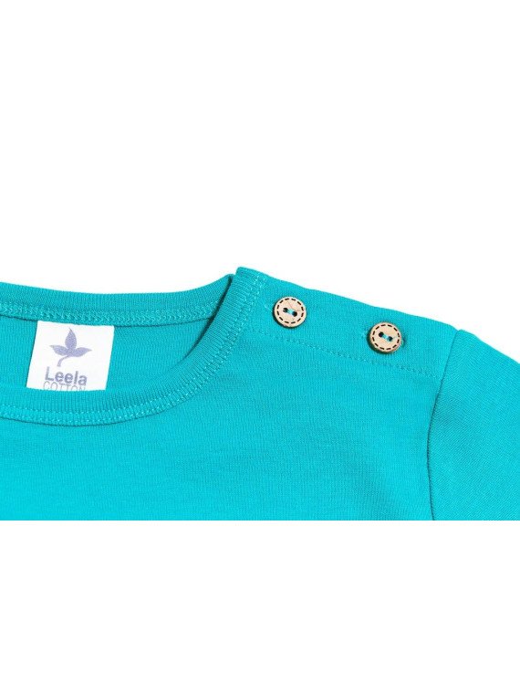 Leela Cotton - Bio Kinder Langarmshirt, lapis