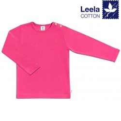 Leela Cotton - Bio Kinder Langarmshirt, pink