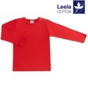 Leela Cotton - Bio Kinder Langarmshirt, ziegelrot
