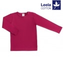 Leela Cotton - Bio Kinder Langarmshirt, fuchsia