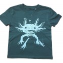 Nüx - Bio Kinder T-Shirt mit Axolotl-Druck, laced green