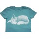Nüx - Bio Kinder T-Shirt mit Fuchs-Druck, teal