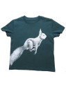 Nüx - Bio Kinder T-Shirt mit Eichhörnchen-Druck, laced green