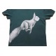 Nüx - Bio Kinder T-Shirt mit Eichhörnchen-Druck, laced green