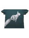 Nüx - Bio Kinder T-Shirt mit Eichhörnchen-Druck, laced green