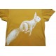Nüx - Bio Kinder T-Shirt mit Eichhörnchen-Druck, senfgelb