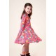 frugi - Bio Kinder Jersey Kleid "Sophia" mit Blumen/Bienen-Allover