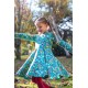 frugi - Bio Kinder Jersey Kleid "FRUGI-Sofia" mit Blumen/Fliegenpilz-Allover