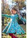 frugi - Bio Kinder Jersey Kleid "FRUGI-Sofia" mit Blumen/Fliegenpilz-Allover