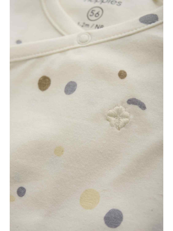 noppies - Bio Baby Wickeljacke zum Binden mit Punkten