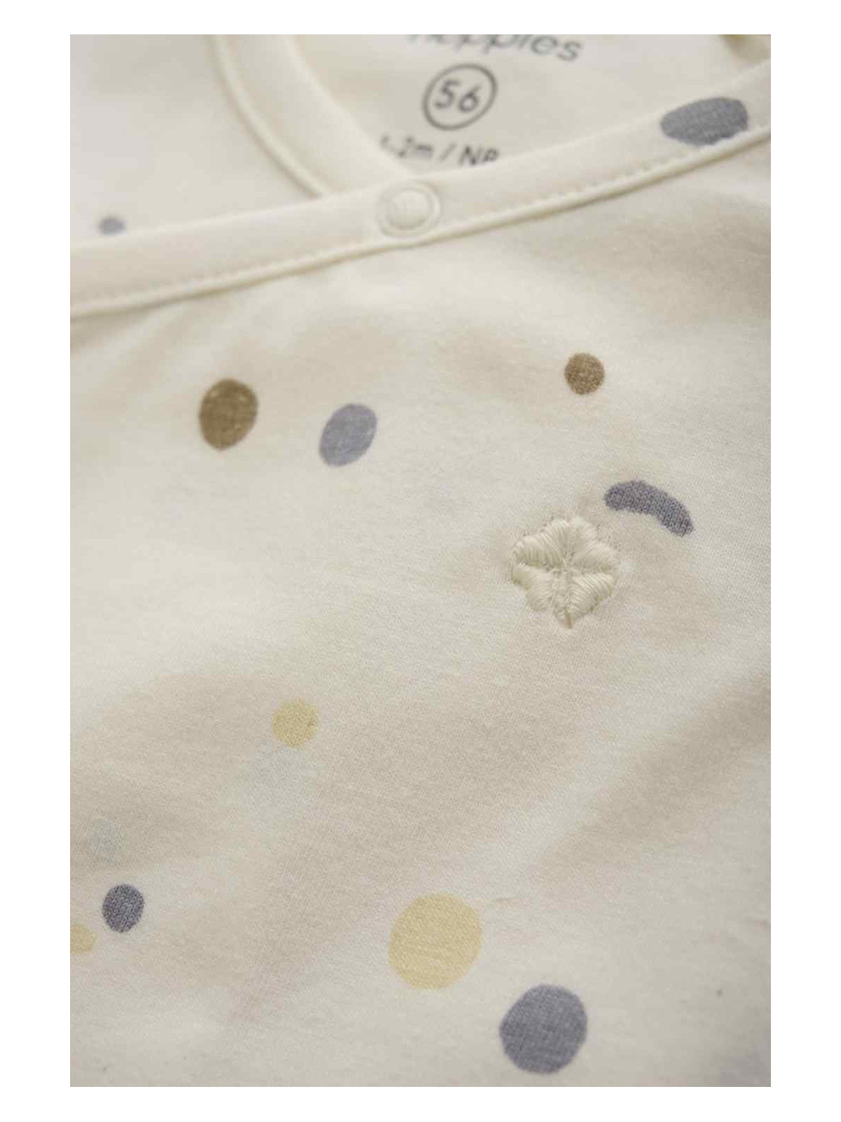 noppies - Bio Baby Wickeljacke zum Binden mit Punkten