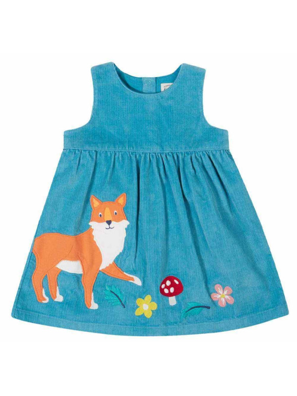 frugi - Bio Kinder Cord Kleid "FRUGI-Lily" mit Fuchs-Applikation