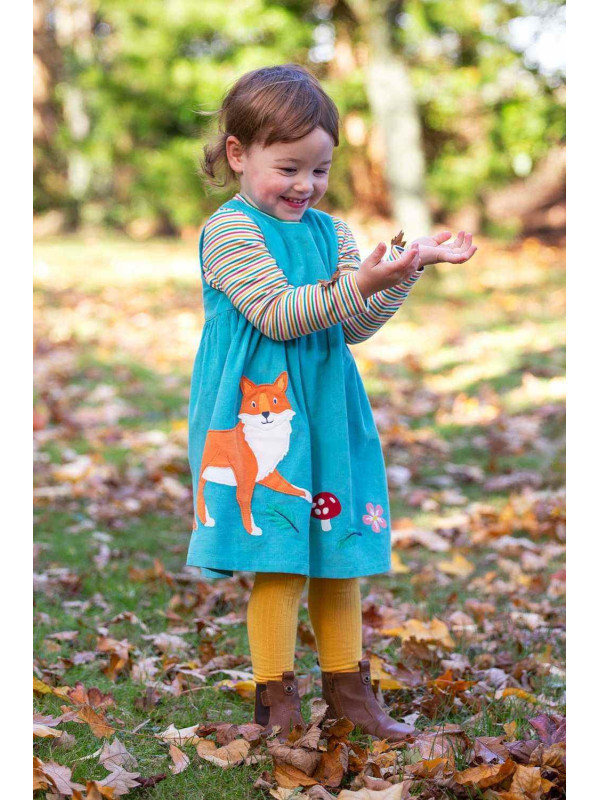 frugi - Bio Kinder Cord Kleid "FRUGI-Lily" mit Fuchs-Applikation