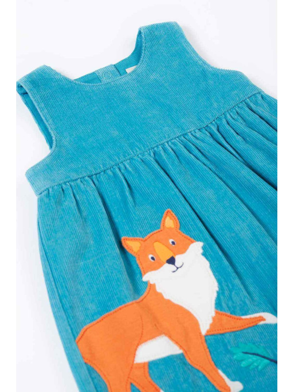 frugi - Bio Kinder Cord Kleid "FRUGI-Lily" mit Fuchs-Applikation