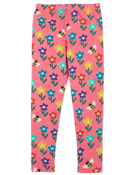 frugi - Bio Kinder Leggings "Libby" mit Blumen/Bienen-Allover