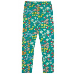 frugi - Bio Kinder Leggings "Libby" mit Blumen/Fliegenpilz-Allover