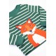 frugi - Bio Kinder Langarmshirt "Easy on" mit Fuchs-Applikation und Streifen