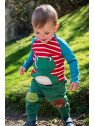 frugi - Bio Kinder Sweathose "Character" mit Biber/Frosch-Patches