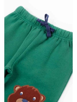 frugi - Bio Kinder Sweathose "Character" mit Biber/Frosch-Patches