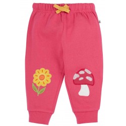 frugi - Bio Kinder Sweathose "Character" mit Fliegenpilz/Sonnenblume-Patches