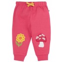 frugi - Bio Kinder Sweathose "Character" mit Fliegenpilz/Sonnenblume-Patches