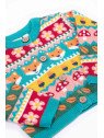 frugi - Bio Kinder Strickjacke "FRUGI-Robyn Fairisle" mit Wald-Motiven