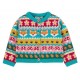 frugi - Bio Kinder Strickjacke "FRUGI-Robyn Fairisle" mit Wald-Motiven