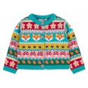 frugi - Bio Kinder Strickjacke "FRUGI-Robyn Fairisle" mit Wald-Motiven
