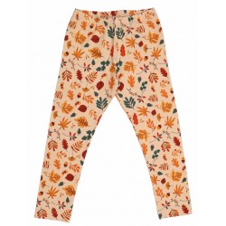 Walkiddy - Bio Kinder Leggings mit Herbstblätter-Allover