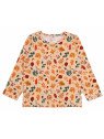 Walkiddy - Bio Kinder Langarmshirt mit Herbstblätter-Allover