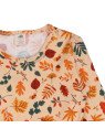 Walkiddy - Bio Kinder Jersey Kleid mit Herbstblätter-Allover